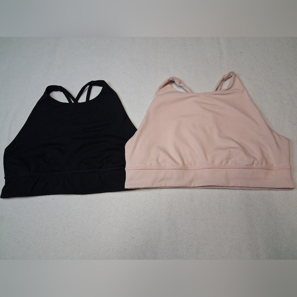 Women's Black and Pink Activewear Tops